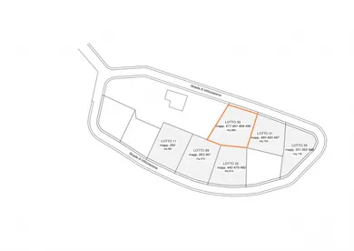 Terreno edificabile in Orciano di Pesaro
